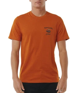 RIP CURL HERREN T-SHIRT.SEARCH TRIP ORANGE BACKPRINT BAUMWOLLE KURZARM OBERTEIL W24 - Bild 1 von 7