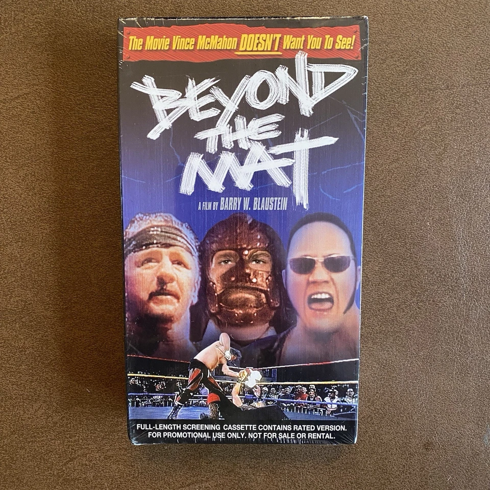 Beyond the Mat VHS 1999 Screener Promo Tape Brand New Sealed - Image 1 of 4