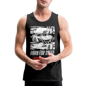 Fast And Furious Race Car Born For Speed Men’s Premium Tank - Picture 1 of 10