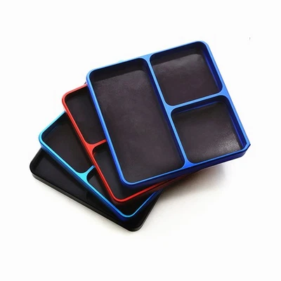 Aluminium Alloy Magnetic Tray RC Car Boat Screws Pin Tool Storage Holder - Image 1 of 4
