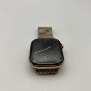 Unlocked Apple Watch Series 10 46MM Gold Titanium Gold Milanese Loop MX003LW/A - Photo 1 sur 9