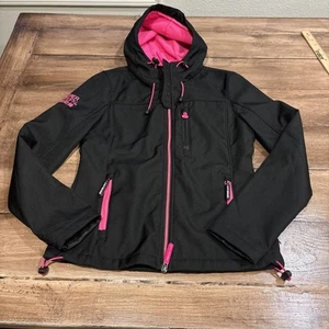 SUPERDRY Original Windtrekker Japan con cappuccio donna taglia small - Foto 1 di 14