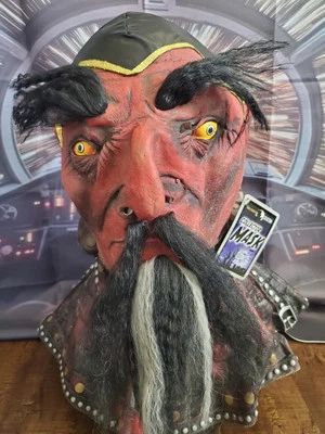 Vintage Warlock Devil Mask By Mario Chiodo Studios 2004 Demon Haunted House New - Image 1 of 4