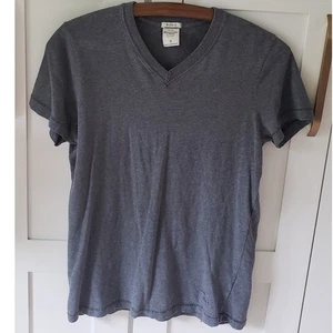 Abercrombie Fitch T Shirt Mens S Gray Muscle Fit V Neck Tee Cotton Casual Y2K - Picture 1 of 6