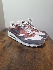 Nike Air Max 90/1 Athletic Shoes AQ1273-200 Red Sepia/Gray Women's Size 10 - Picture 1 of 9