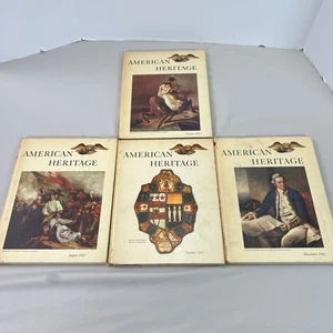 Vintage American Heritage Book Lot Of 4 Oct 1957 Dec 1961 Aug 1962 Oct 1962 - Picture 1 of 18