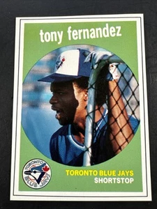 1989 Baseball Cards Magazine #18 TONY FERNANDEZ White Border Blue Jays HAND CUT - Bild 1 von 7