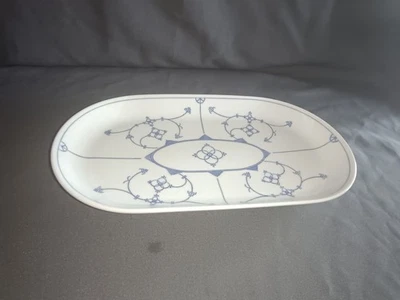 Servierplatte Indisch blau Strohmuster Kahla Blau Saks - Bild 1 von 4