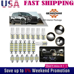 6000K LED Interior Lights Bulbs Kit Car Trunk Dome License Plate Lamps 20PCS Qft - Picture 1 of 10