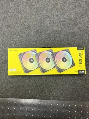 CORSAIR RGB iCUE LINK QX120 120mm Magnetic Dome RGB PC Case Fan Starter Kit - Image 1 of 4