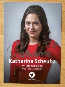 Katharina Scheuba AK ARD Sturm der Liebe Autogrammkarte original handsigniert - Bild 1 von 2