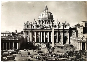 Cartolina Piazza San Pietro e Basilica Roma, Italia - Foto 1 di 2