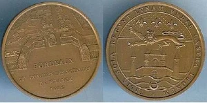 Jeton - BORDEAUX 78° congrès des notaires 1982 BR + poinçon corne SUPERBE à FDC - Imagen 1 de 1