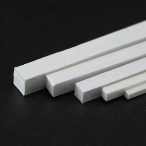10pcs 250mm ABS Plastic Rod Square Solid Bar DIY Model Building Multi Sizes - Picture 1 of 5