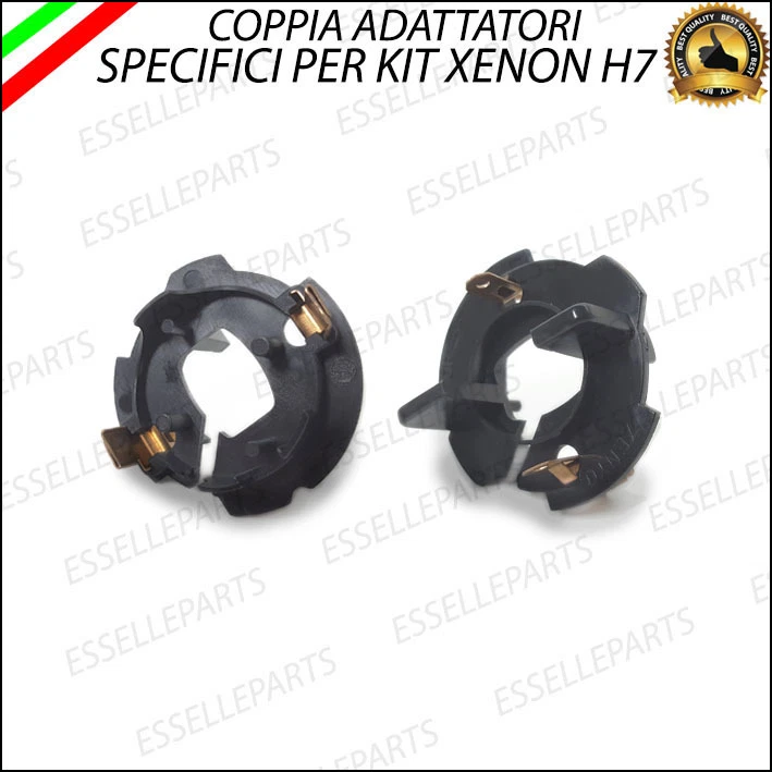 2 x ADATTATORI PORTA LAMPADE KIT XENON H7 PER VOLKSWAGEN VW GOLF 5 V - Immagine 1 di 1