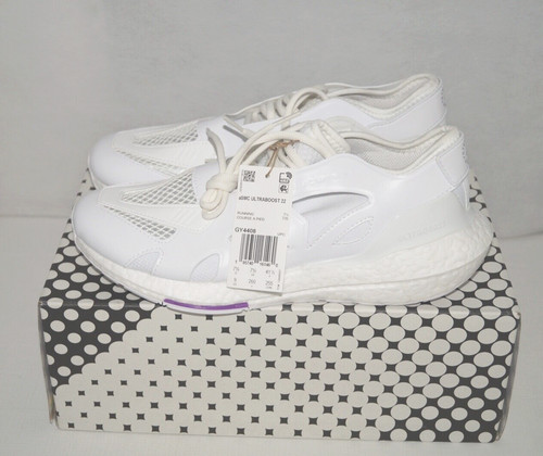 Nuovo senza scatola autentico ADIDAS STELLA MCCARTNEY ULTRABOOST 22 BIO SYN bianco viola 9 M
