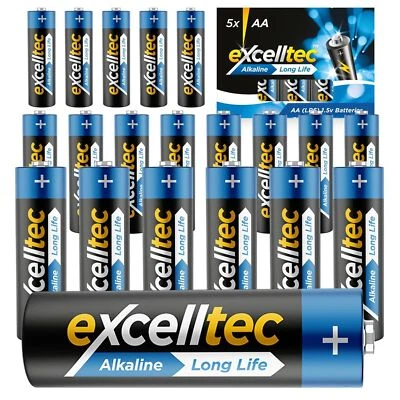 AAA AA Batteries 20 Pack Alkaline x 1.5V Battery | Heavy Duty Power Long Expiry - Image 1 of 2