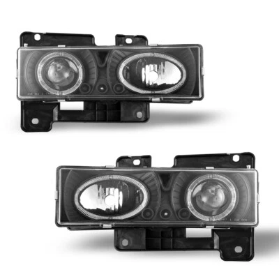 For 88-99 Chevy GMC C/K 1500 2500 Suburban 95-00 Tahoe Projector Headlights Pair - Image 1 of 4