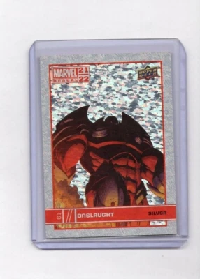 2021-22 UD Marvel Annual ONSLAUGHT Silver Sparkle Parallel Card MINT! #61 - Image 1 of 2