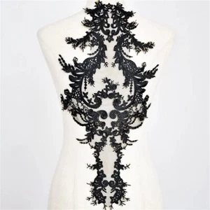 Embroidery Venice Bridal Bodice Lace Applique For Wedding Dress Prom Gown Sewing - Picture 1 of 9