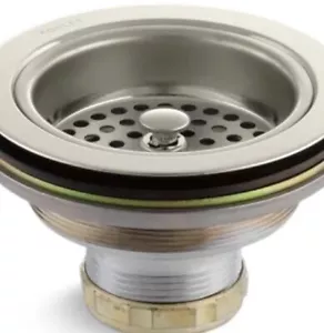 Kohler K-8799-SN, Colador de fregadero de cocina con cesta Duostrainer, níquel pulido - Imagen 1 de 1
