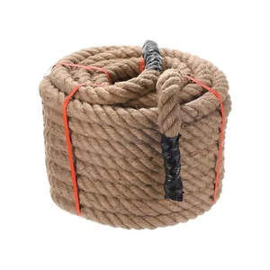 PATIKIL 1-1/2" x 100Ft Twisted Manila Rope Jute Rope Natural Thick Jute Rope ... - Picture 1 of 7