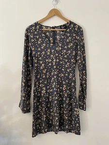 All About Eve Dress 8 Navy Floral General Pants Boho Gypsy. Free Post - Picture 1 of 7