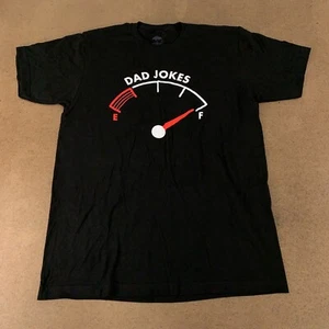 Ann Arbor Men's Size Large Black Full Tank Dad Jokes Graphic Short Sleeve Tee - Picture 1 of 8