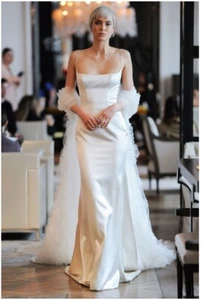 Ines De Santo Robin 100% Silk Wedding Dress - Picture 1 of 7