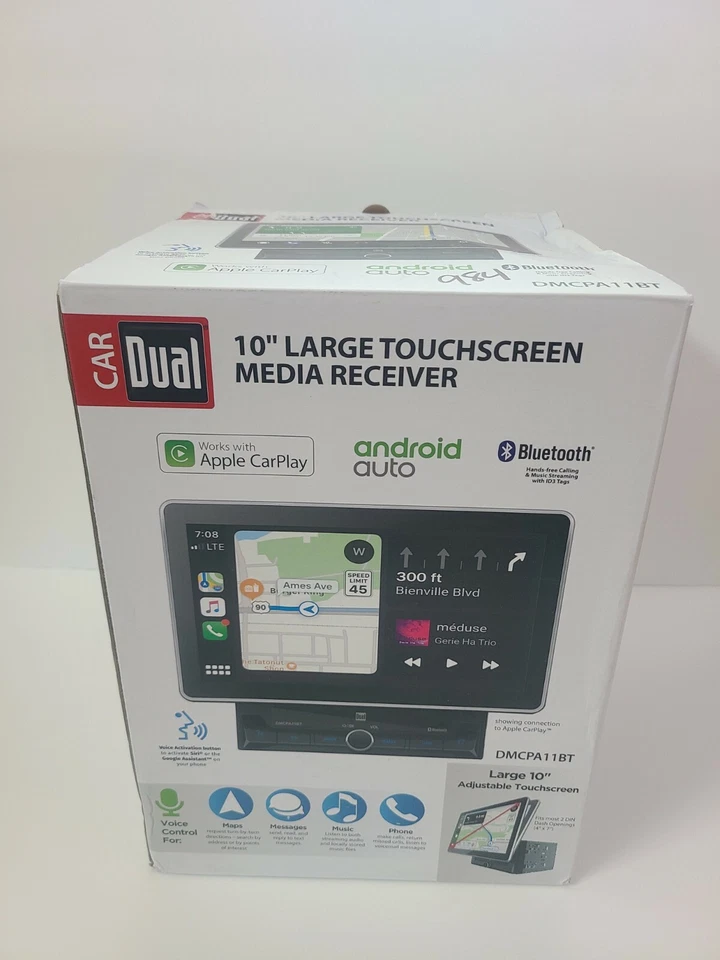 New Dual DMCPA11BT 10.1" Digital Media Receiver 2019-2020 Ford Ranger Bluetooth - Image 1 of 4