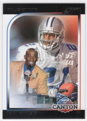 2024 Score Men of Canton Deion Sanders Dallas Cowboys #5 - Image 1 of 2
