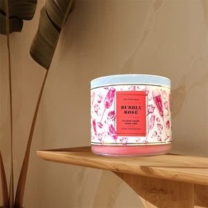 Vela perfumada de 3 mechas Bath & Body Works Bubbly Rose - Imagen 1 de 7
