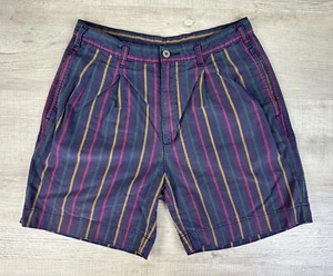 Vintage Dockers Shorts 90s Multicolor Striped Carlton Banks Style Mens 28.5X6 - Picture 1 of 21