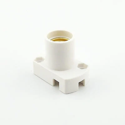 E12 LED Bulb Lamp Light Chandelier Wall Socket Base Screw Holder Rectangle Shell - Image 1 of 4