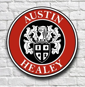 AUSTIN HEALEY 2FT GARAGE WALL SIGN PLAQUE CLASSIC VINTAGE WORKSHOP MAN CAVE - Picture 1 of 12