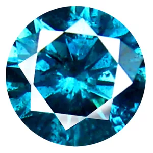 0.29 ct AAA Grade Premium Round Cut (4 x 4 mm) Vivid Blue Diamond Gemstone - Picture 1 of 1