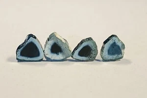 Turmalin Indicolite 4 Scheiben 4,03ct Wassermelonenform FMG Minerals - Bild 1 von 9
