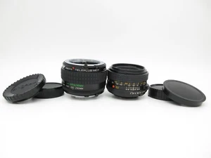 Minolta MD 1:2 50mm Objektiv + Macro Konverter Kenko 2x MX Teleplus MC 7 - Picture 1 of 14