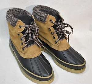 Cherokee Duck Boots Size 7 Leather & Rubber Vintage - Picture 1 of 8