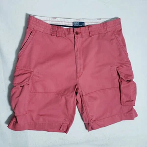 Pantalones Cortos Carga Polo Ralph Lauren Para Hombres 40 Rosa Algodón Utilitario Verano Clásico Preppy - Imagen 1 de 12