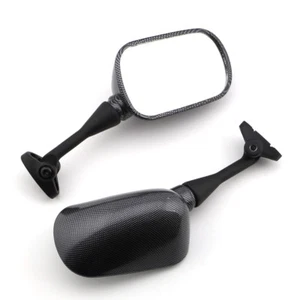 Motorcycle Rearview Mirrors For Honda CBR600F4i 2001-2006 Carbon - Picture 1 of 3
