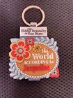 The World According To Jacqueline Minibook Keychain Personality of your Name