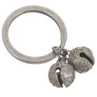 Christmas Jingle Bell Key Chain Pet Collar Charm Vintage Key Ring Decoration-GV