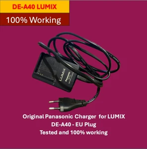 Original Panasonic Charger for LUMIX DE-A40 - EU Plug Tested and 100% working - Afbeelding 1 van 1