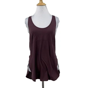 Lululemon Twist & Train Tank Top Womens 6 Raisin Sleeveless High Low Hem Shirt - Picture 1 of 9