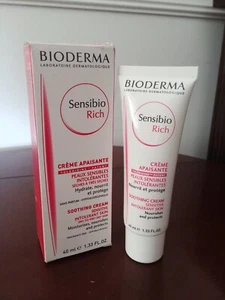 Lot 2 Bioderma Sensibio Rich Soothing Sensitive Dry Skin Face Cream Moisturizer - Picture 1 of 9