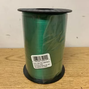 Cinta rizadora verde esmeralda, prensada - rollo de 500 yardas, 3/16", Navidad, regalos - Imagen 1 de 1