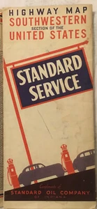 Mapa de autopistas del suroeste de Estados Unidos 1934 de colección por servicio estándar coleccionable - Imagen 1 de 8