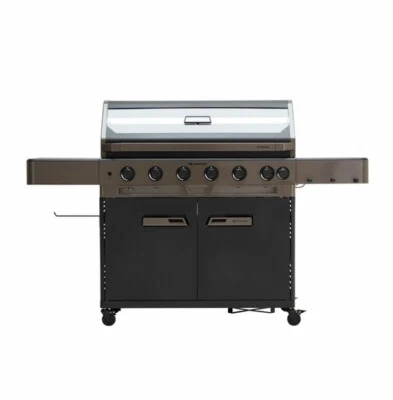 NEW Matador® Spark 6 Burner Gas BBQ - Large Cook Area, Cabinet and Side Burner - image 1 of 4
