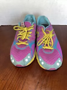 Newton Motion lll 3 Womens Running Shoes Size 8 Purple Yellow Blue  (W000414) - Picture 1 of 7